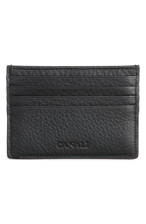 Tumbled Calfskin Card Holder