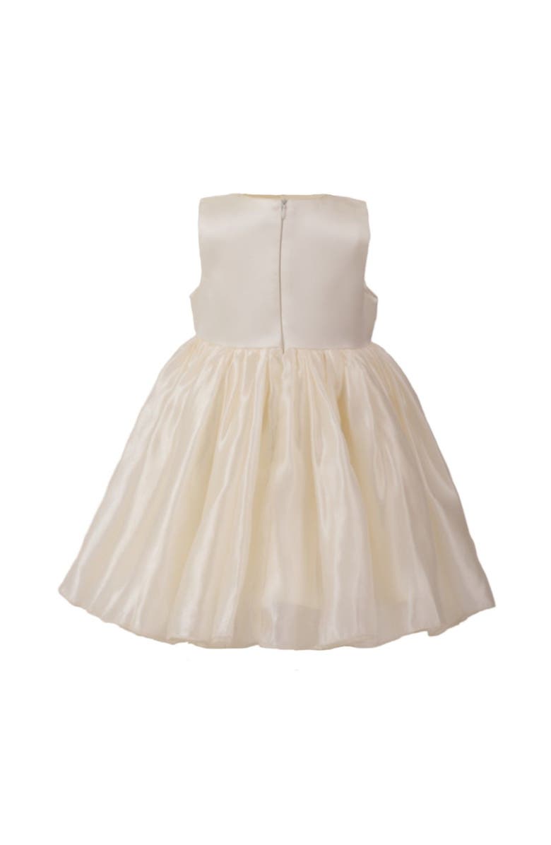 Tulleen Timeless Cape-Overlay Gown, Alternate, color, Beige