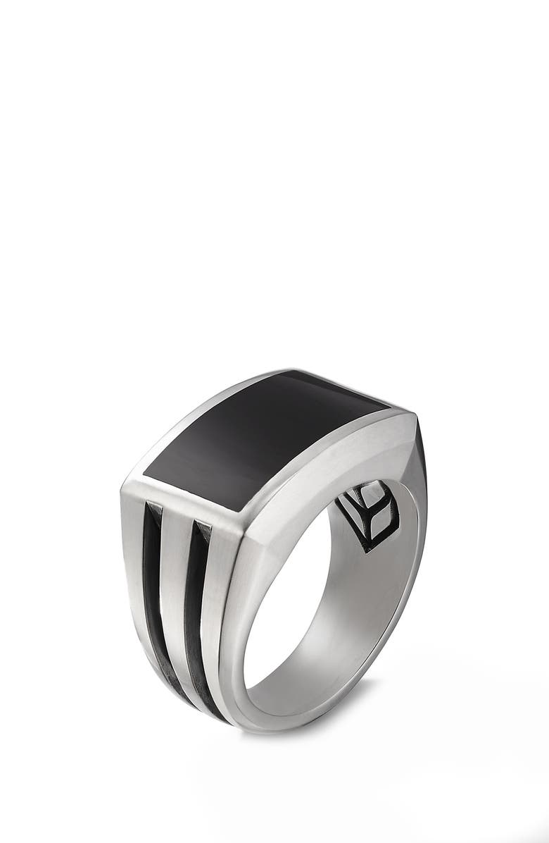 David Yurman Beveled Signet Ring, Alternate, color, 