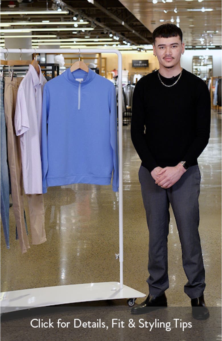 Perth Mélange Performance Quarter Zip Pullover, sales video thumbnail