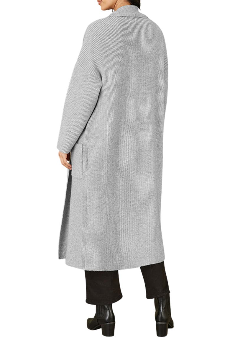 Yumi Knitted Maxi Cardigan, Alternate, color, Grey