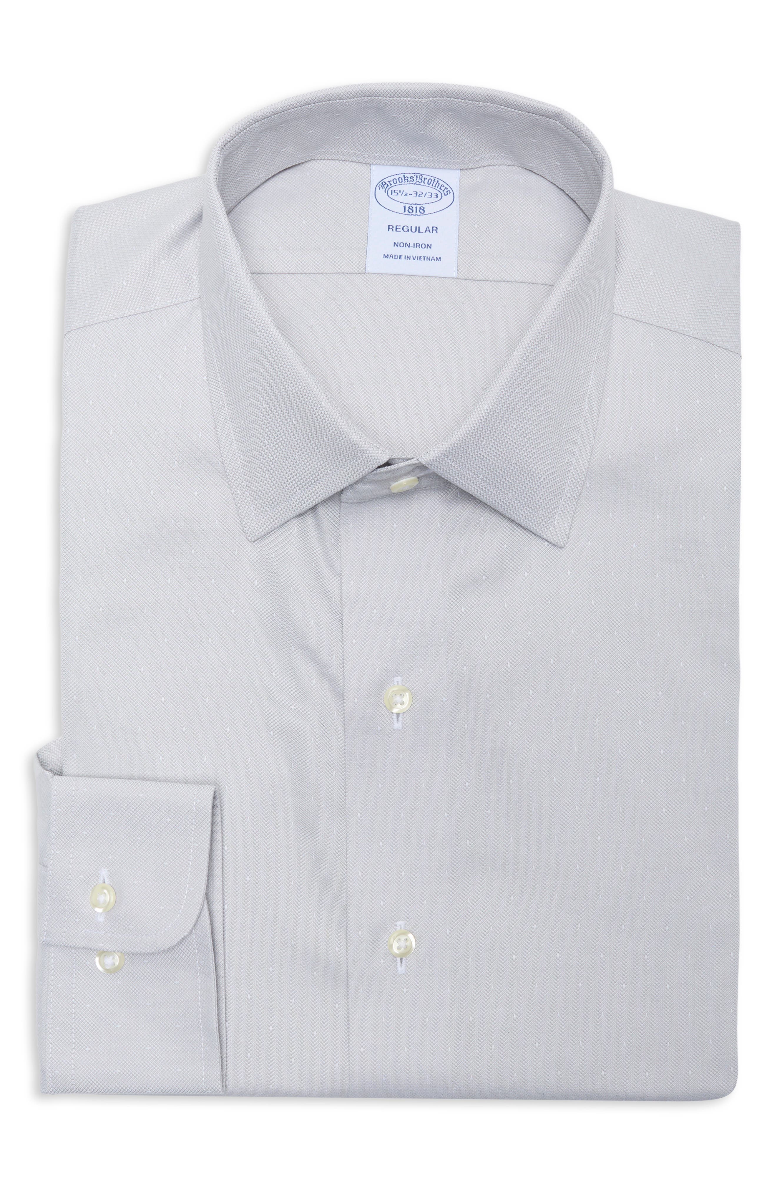 Regular Fit Dobby Dot Non-Iron Dress Shirt