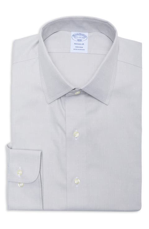 Regular Fit Dobby Dot Non-Iron Dress Shirt