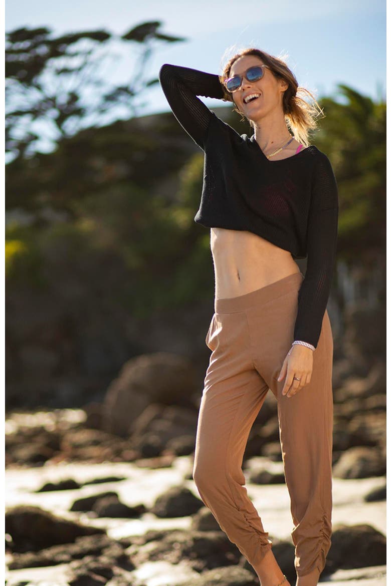 Lightweight Mesh Pullover, Alternate, color, Black