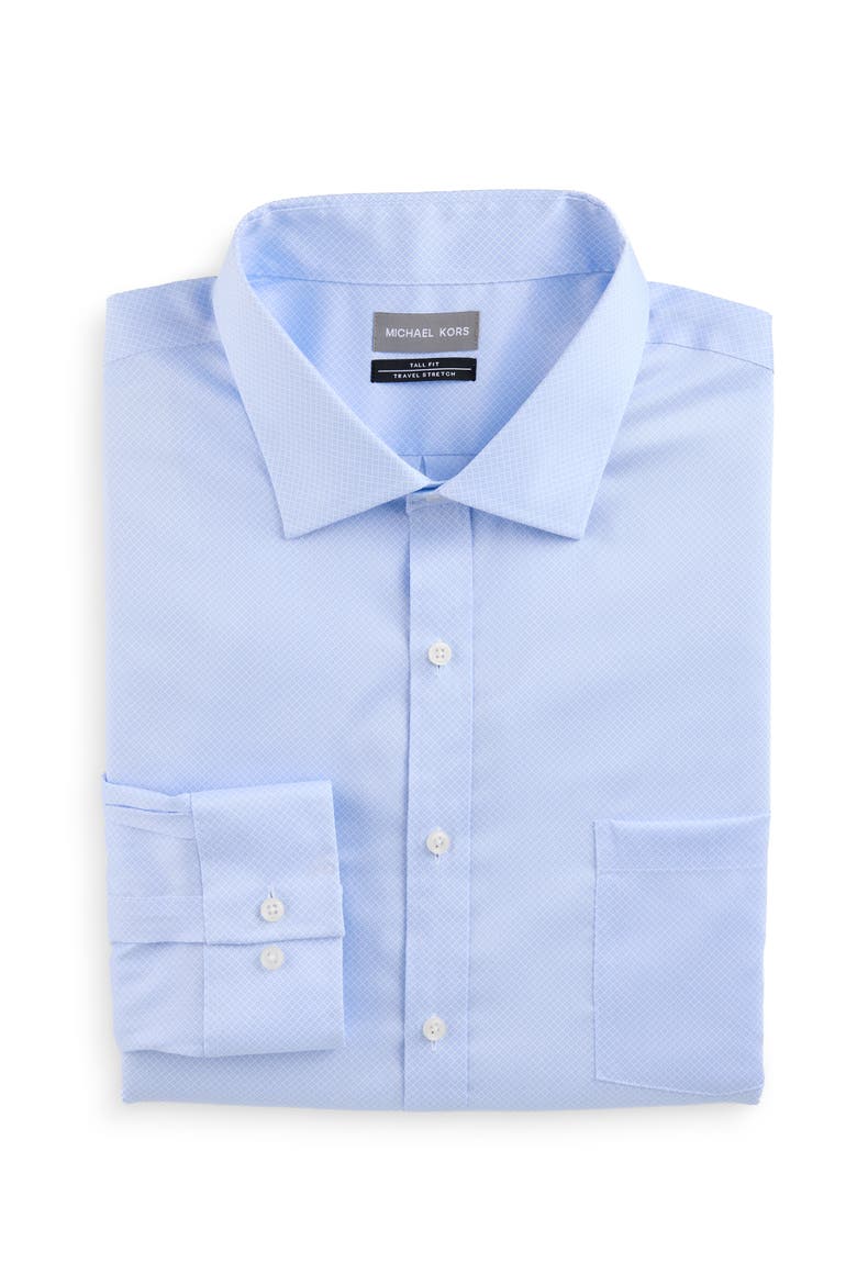 men's tall dress shirt Men's Tall Long Sleeve Easy Care Shirt Teal Green / 4X-Large Tall