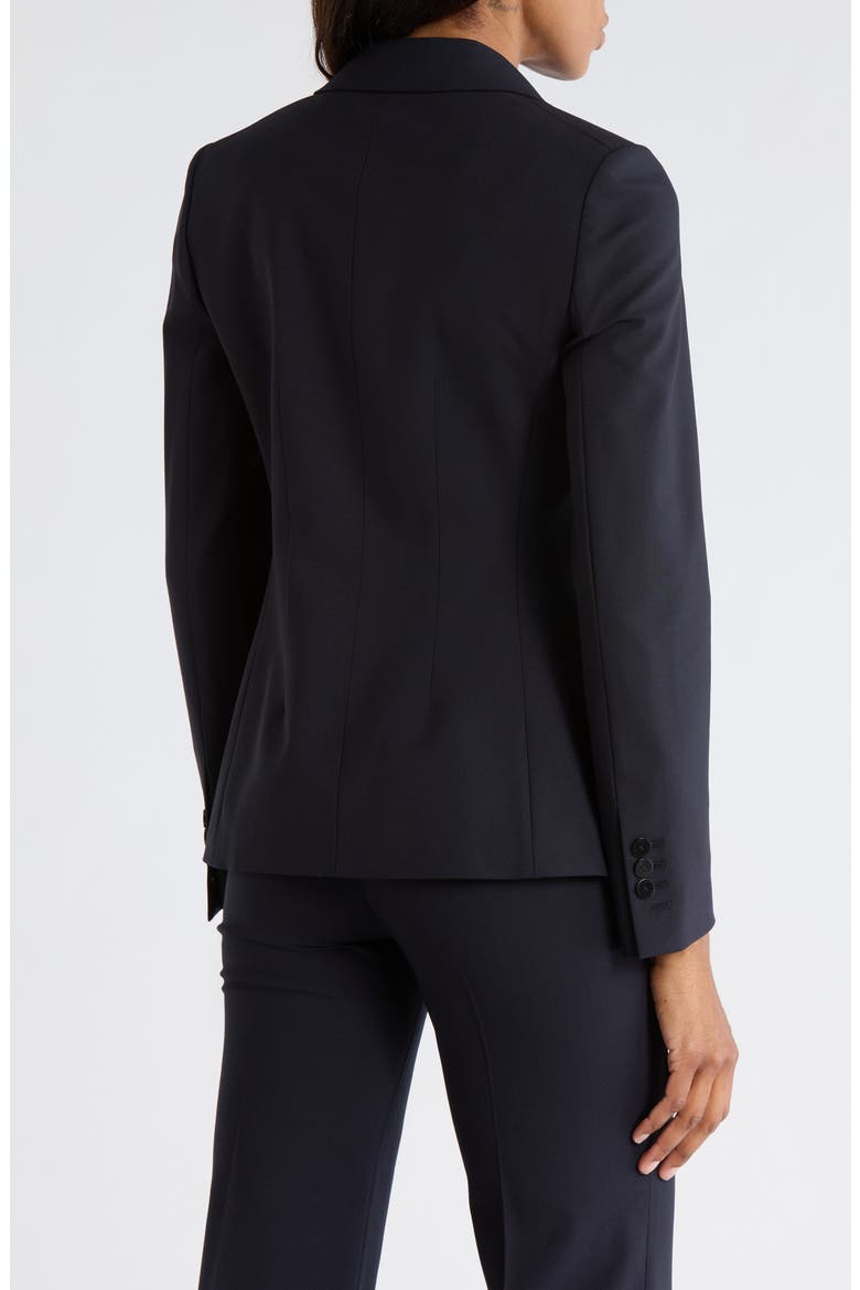 Angled Stretch Wool Blazer, Alternate, color, DEEP NAVY