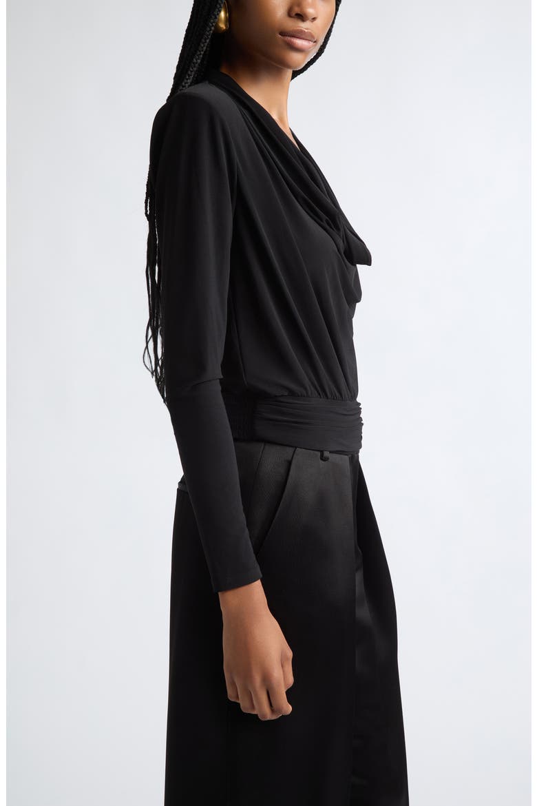 Eden Cowl Neck Top, Alternate, color, BLACK