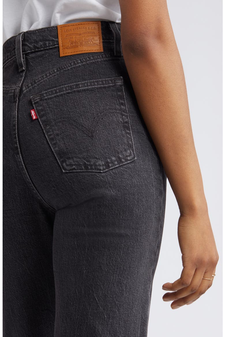 Ribcage Acid Wash High Waist Ankle Straight Leg Jeans, Alternate, color, SODA SPRING