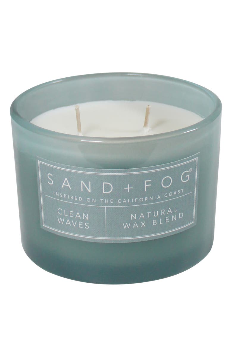 SAND AND FOG Scented Candle, Main, color, Clean Waves
