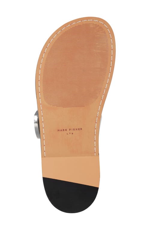 Marc Fisher Hallyn Slide Sandal In Ivory