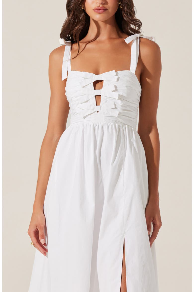 Helia Sleeveless A-Line Dress, Alternate, color, WHITE