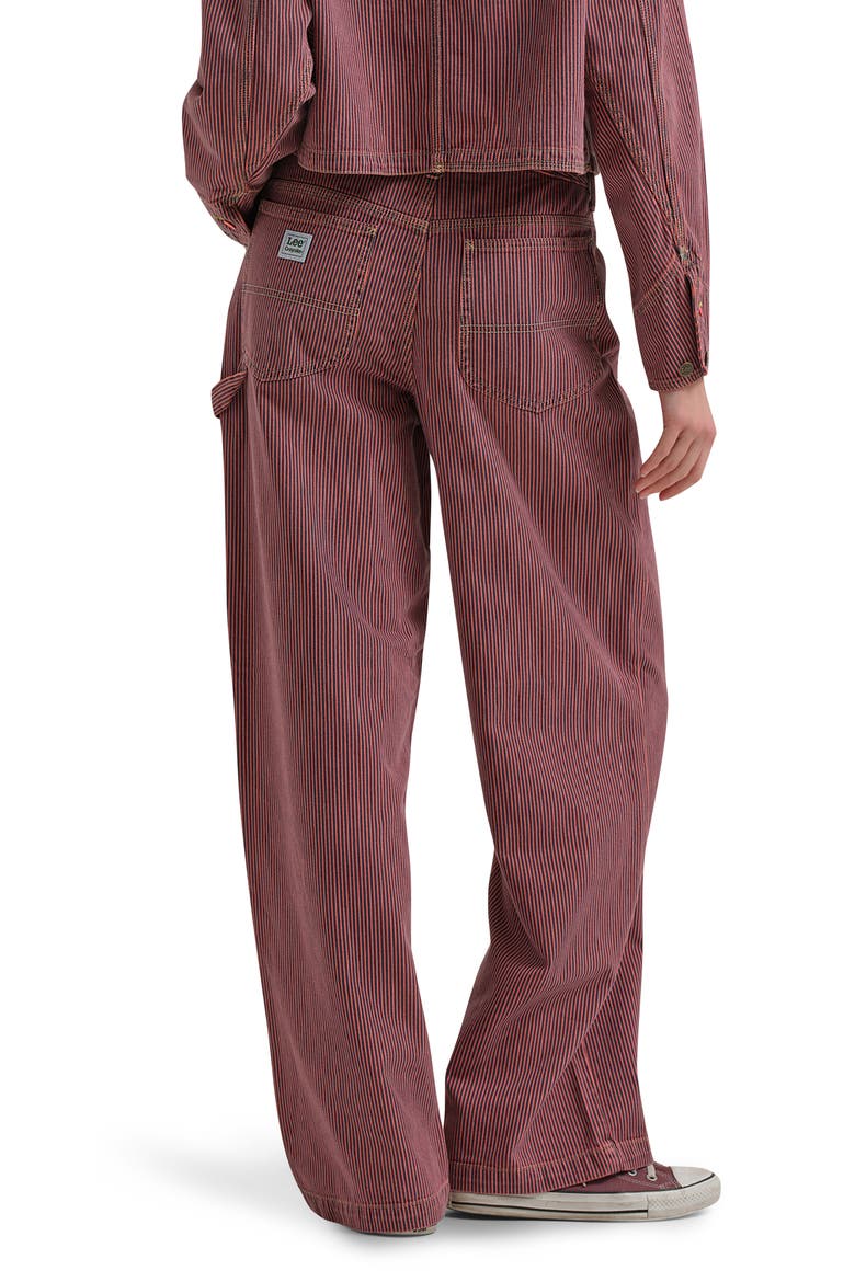 x Crayola Carpenter High Rise Straight Leg Jeans, Alternate, color, RED ORANGE STRIPE