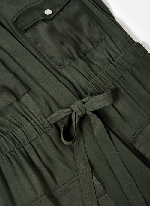 MINT VELVET MINT VELVET SATIN MIX UTILITY SHIRT DRESS