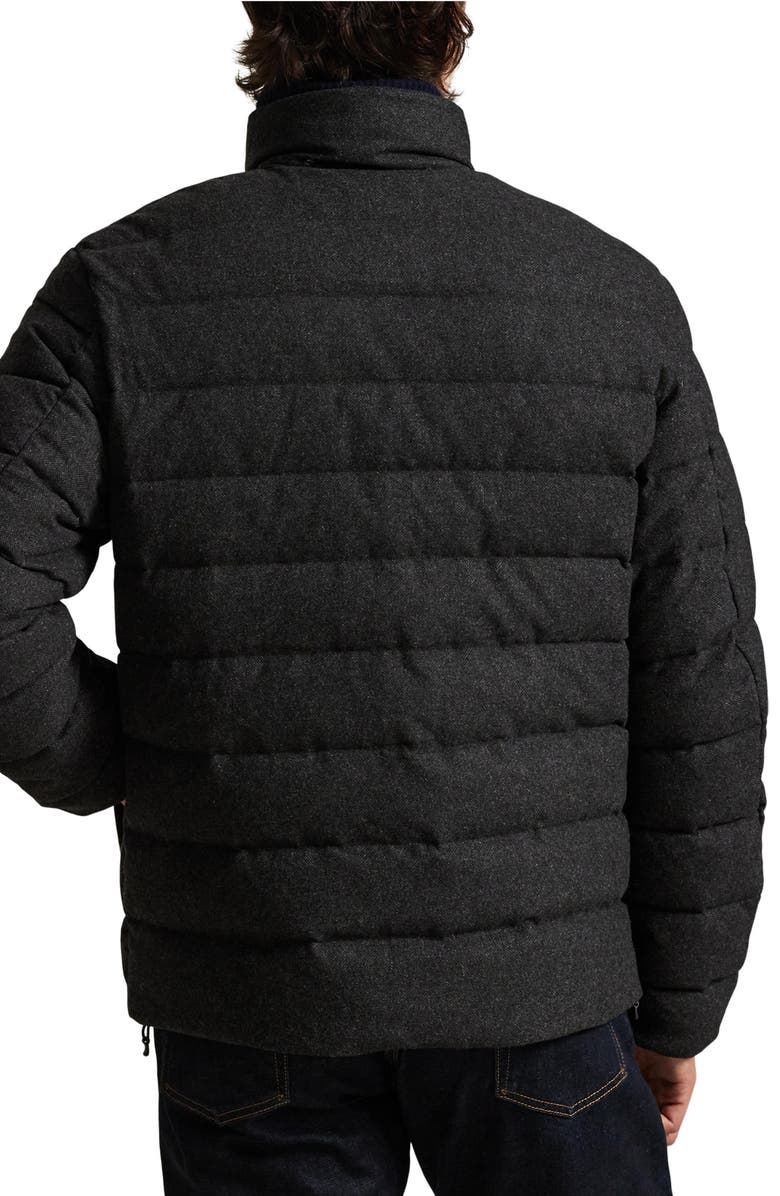 Polo Ralph Lauren The Colden Herringbone Down Jacket, Alternate, color, Barclay Heather