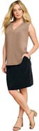 Roaman's Ultrasmooth® Fabric V Neck Tank