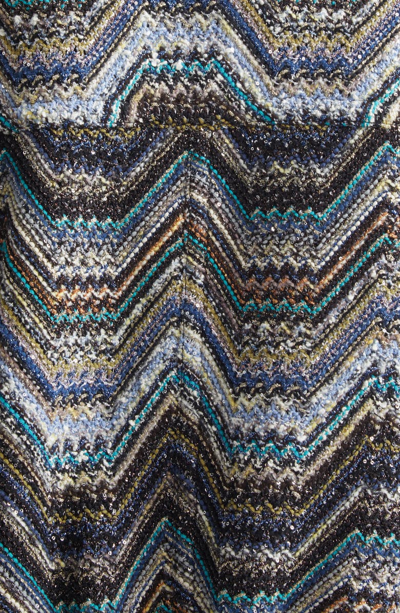 Missoni Metallic Zigzag Sequin Field Jacket, Alternate, color, Grey Multi