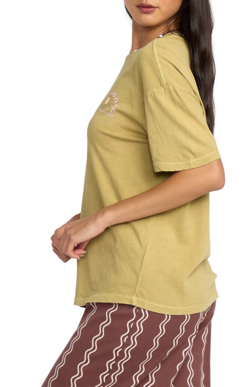 Billabong Sun Lovers Club Cotton Graphic T-shirt In Gray