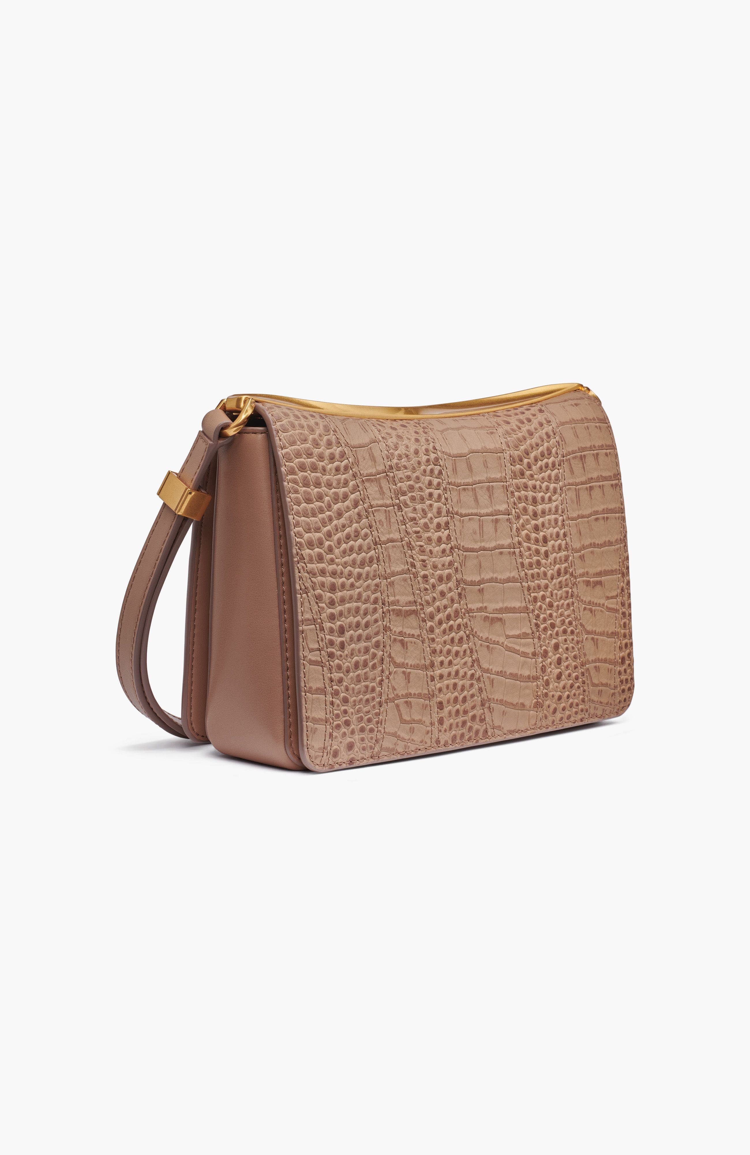 Donna Karan New York Jericho Croco Wave Shoulder, Alternate, color, 