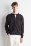 COS Ribbed Wool-Cotton Cardigan