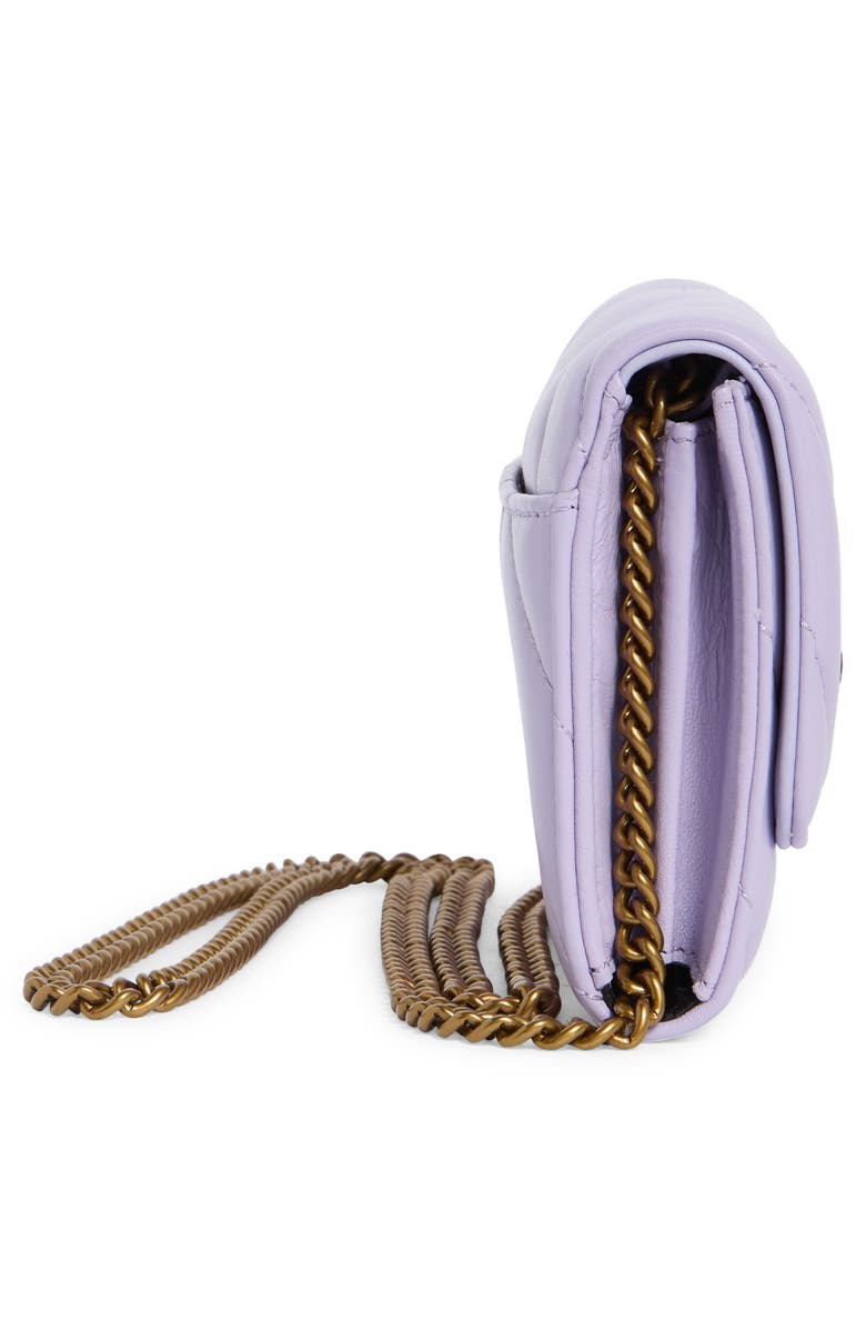Kurt Geiger London Soho Leather Wallet on Chain, Alternate, color, Light/ Pastel Purple