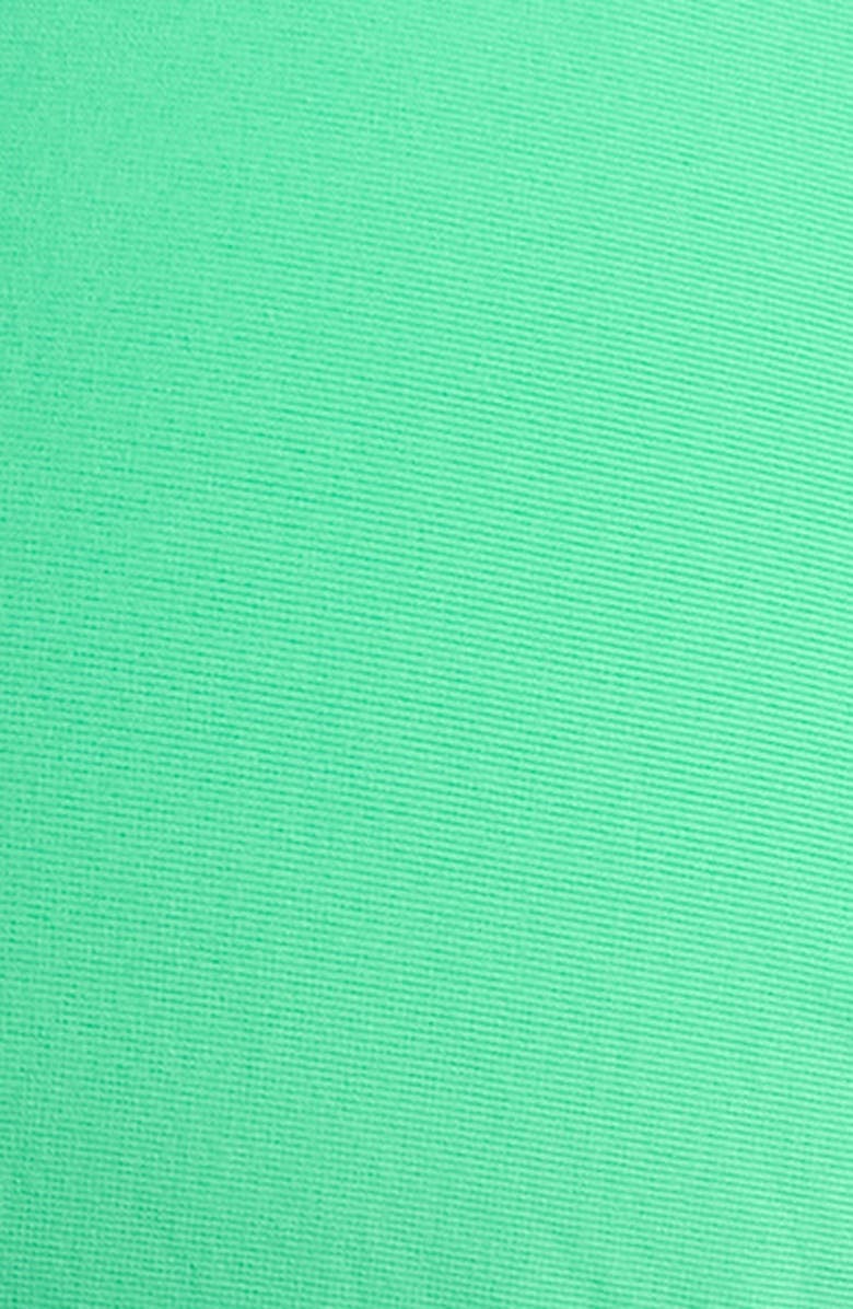 PQ SWIM Beaded Lettuce Edge Triangle String Bikini Top, Alternate, color, Clover