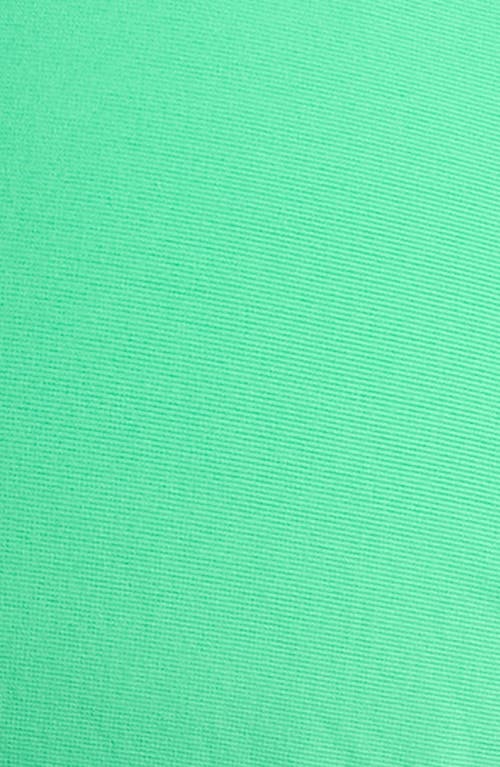 Pq Swim Beaded Lettuce Edge Triangle String Bikini Top In Clover