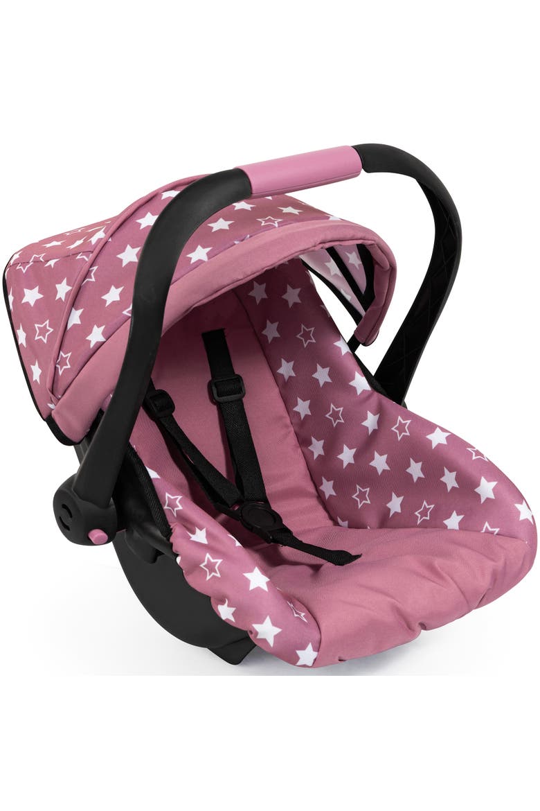 Doll Deluxe Car Seat, Portable Travel Carrier For Dolls Up To 18 Inches, Kid 3+, Main, color, Multicolored