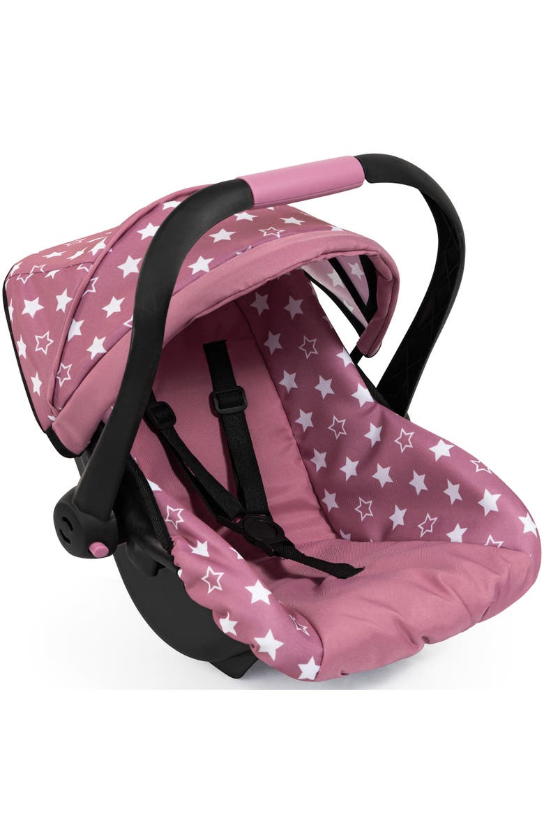 Bayer Design Doll Deluxe Car Seat, Portable Travel Carrier For Dolls Up To 18 Inches, Kid 3+, Main, color, Multicolored