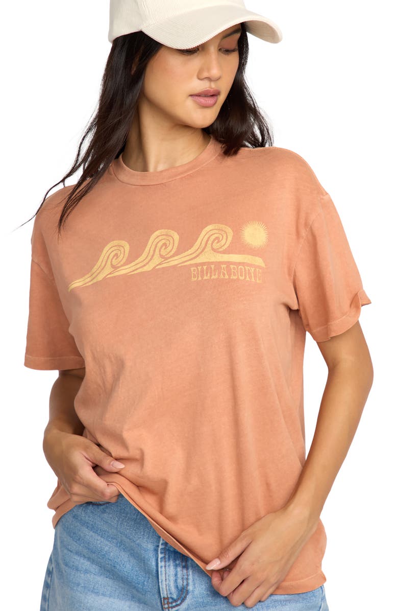 Billabong Walking Fast Cotton Graphic T-Shirt, Alternate, color, Sunburnt