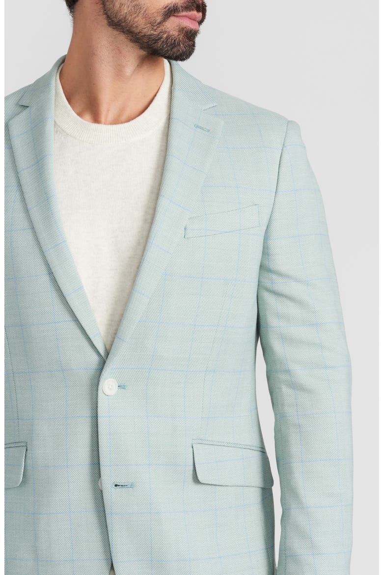 Windowpane Sport Coat, Alternate, color, GREEN