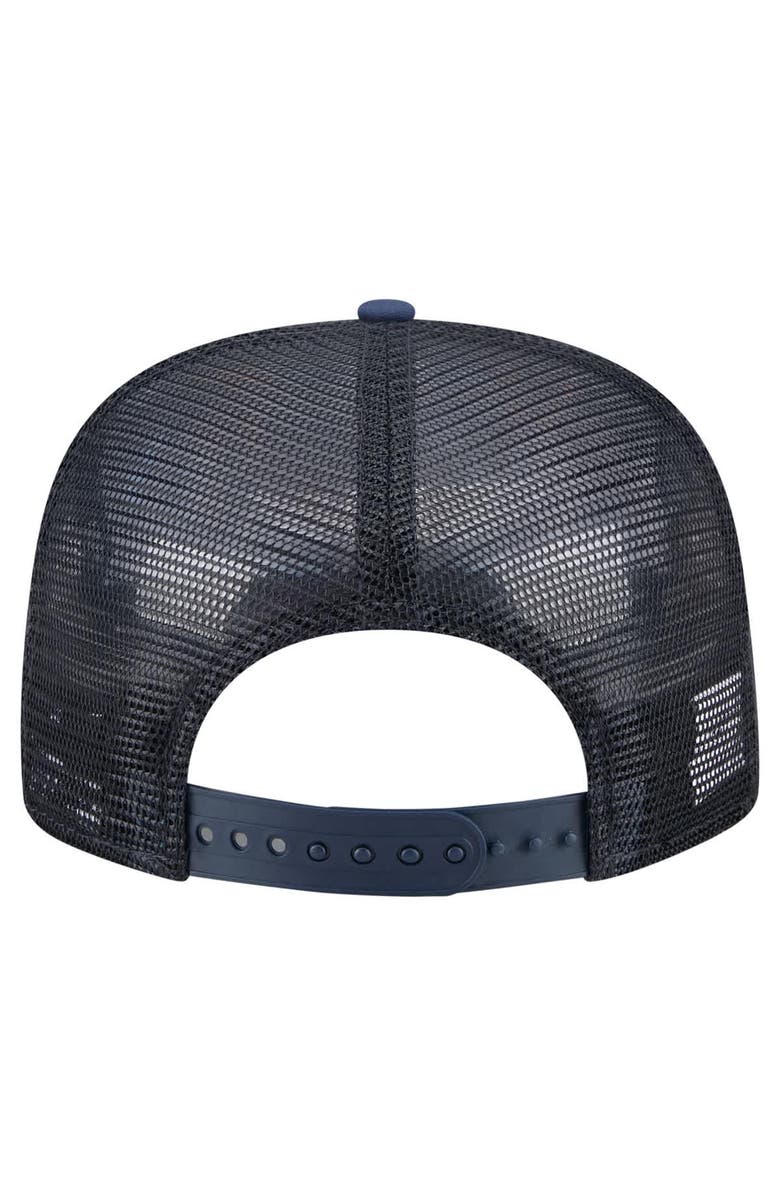 New Era Men's New Era Navy Houston Astros Adventure Pattern Golfer Trucker Snapback Hat, Alternate, color, Navy