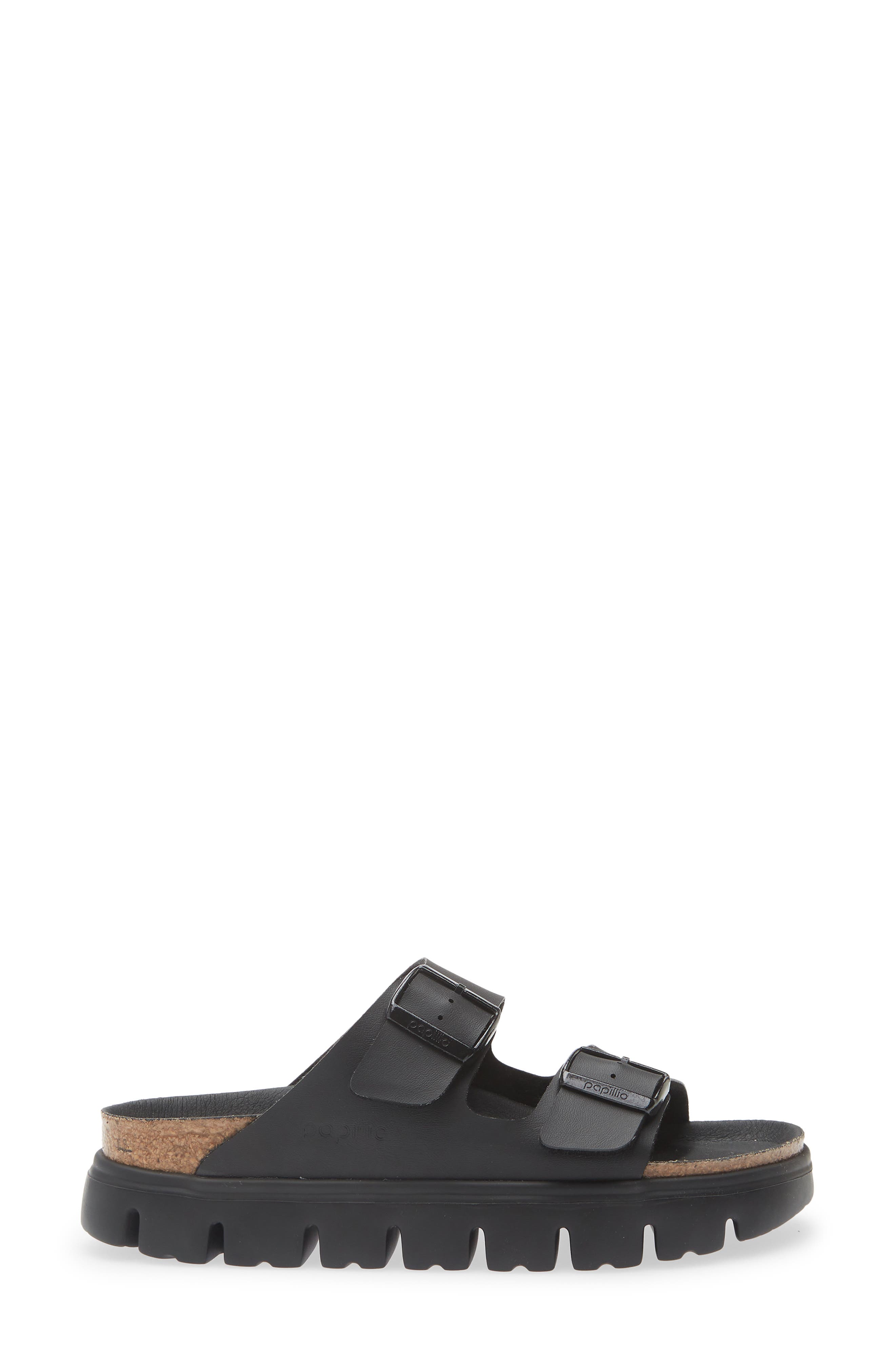 Birkenstock Papillio by Birkenstock Arizona Chunky Platform Sandal, Alternate, color, Black