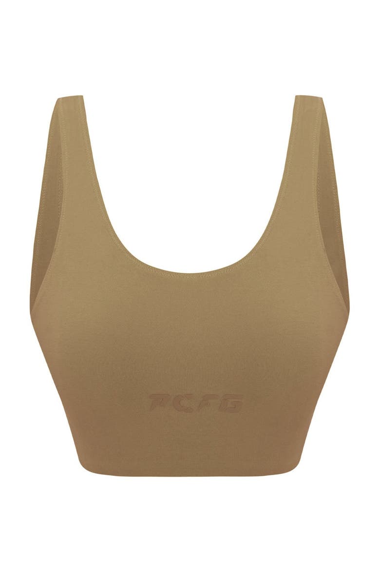 Cotton Yoga Bra, Main, color, COVERT GREEN