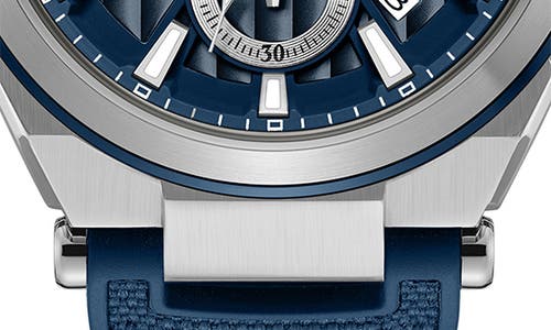 Kenneth Cole New York Blue Silicone Strap Watch, 42mm In Blue