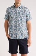 Brooks Brothers Sport Fit Floral Short Sleeve Button-Down Shirt