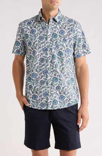 Brooks Brothers Sport Fit Floral Short Sleeve Button-Down Shirt