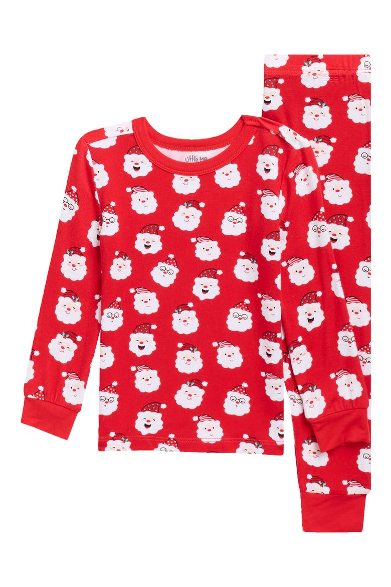 Kids' Santa 2-Piece Pajamas, Main, color, RED