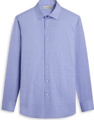 Bugatchi Jules OoohCotton® Floral Check Print Button-Down Shirt