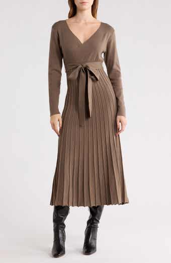 AREA STARS Riley Long Sleeve Sweater Dress