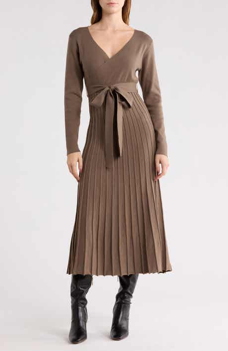 AREA STARS Riley Long Sleeve Sweater Dress