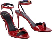 Balmain Anthem sandals in smooth calfskin leather