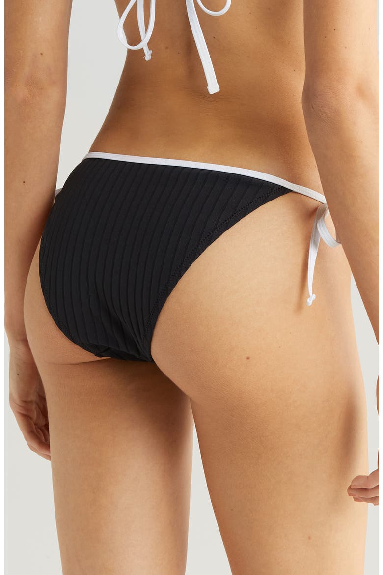 Iris Rib Bikini Bottoms, Alternate, color, BLACKOUT