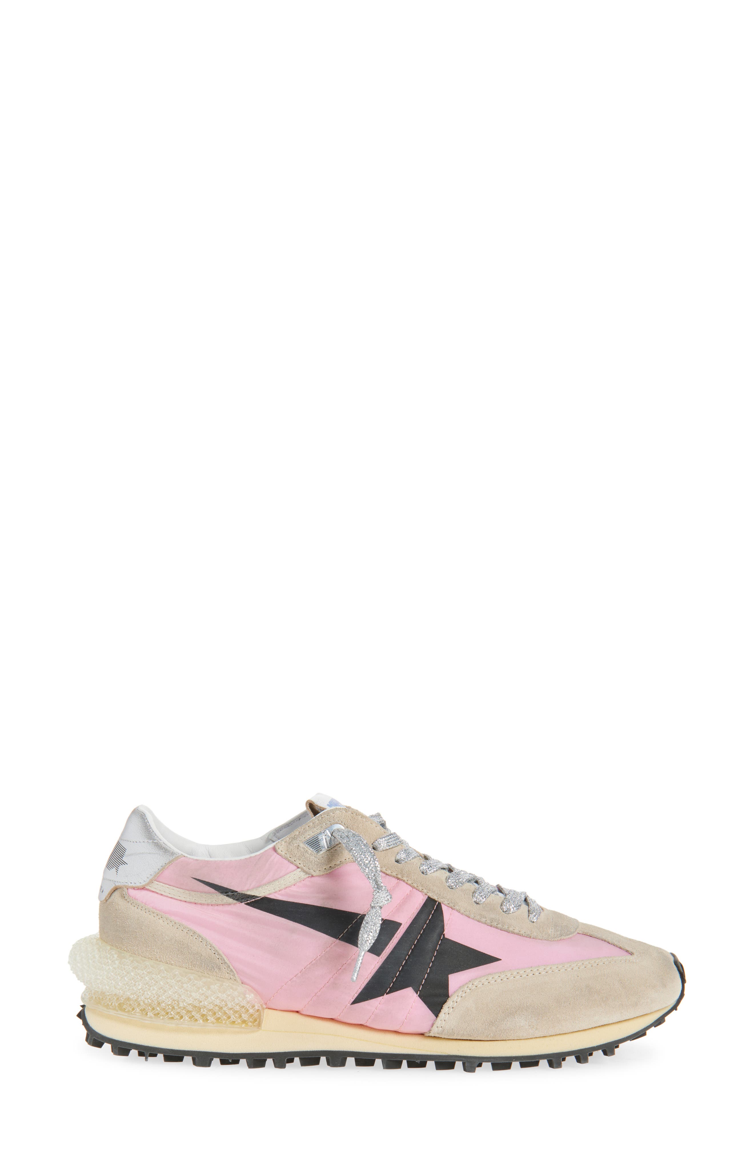 Golden Goose Marathon Sneaker, Alternate, color, Pink/ Gold/ Silver