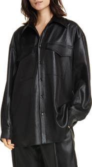 Tibi Celia Origami Sleeve Satin Shirt