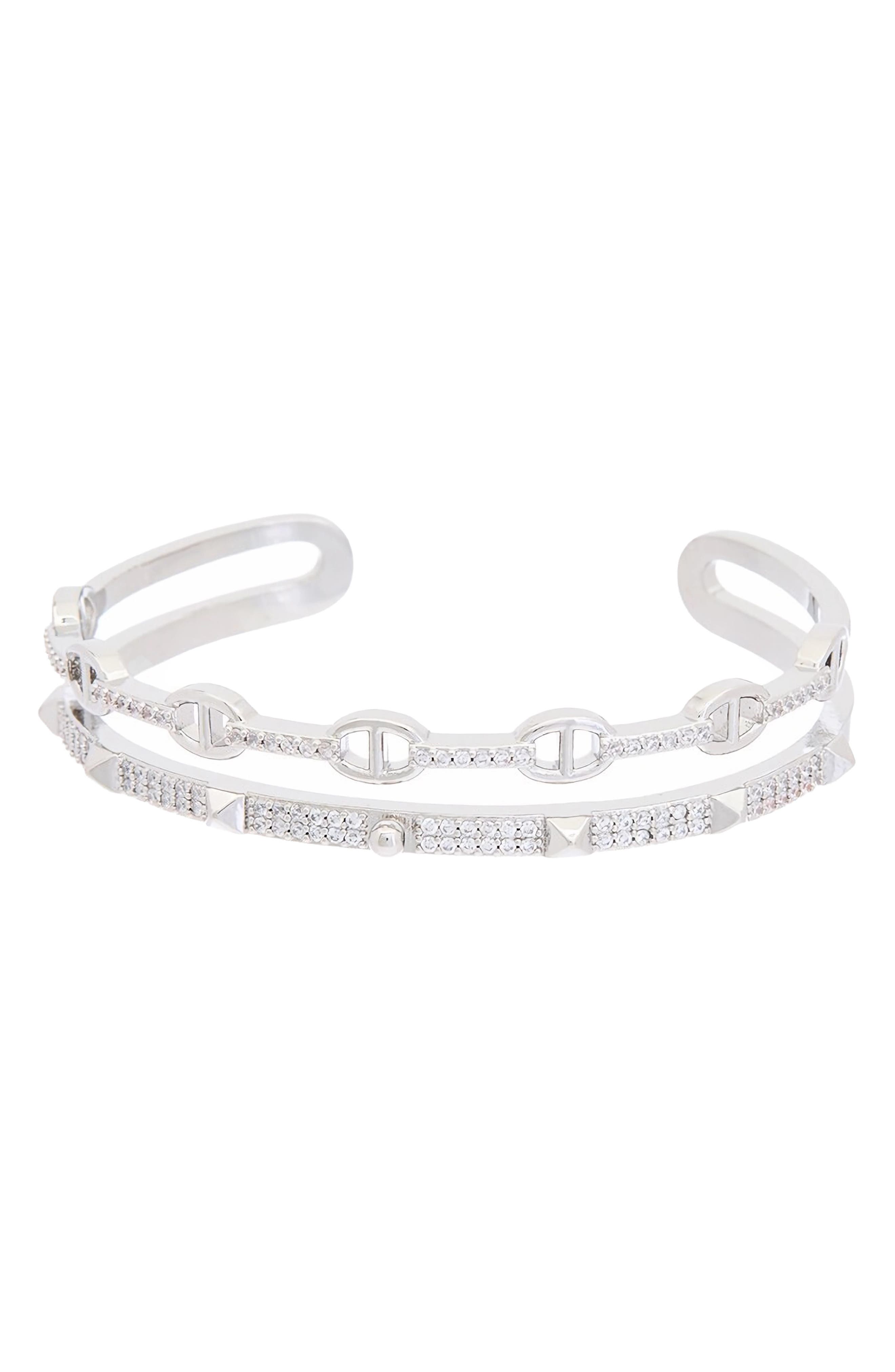 Juvell Cubic Zirconia Cuff Bracelet