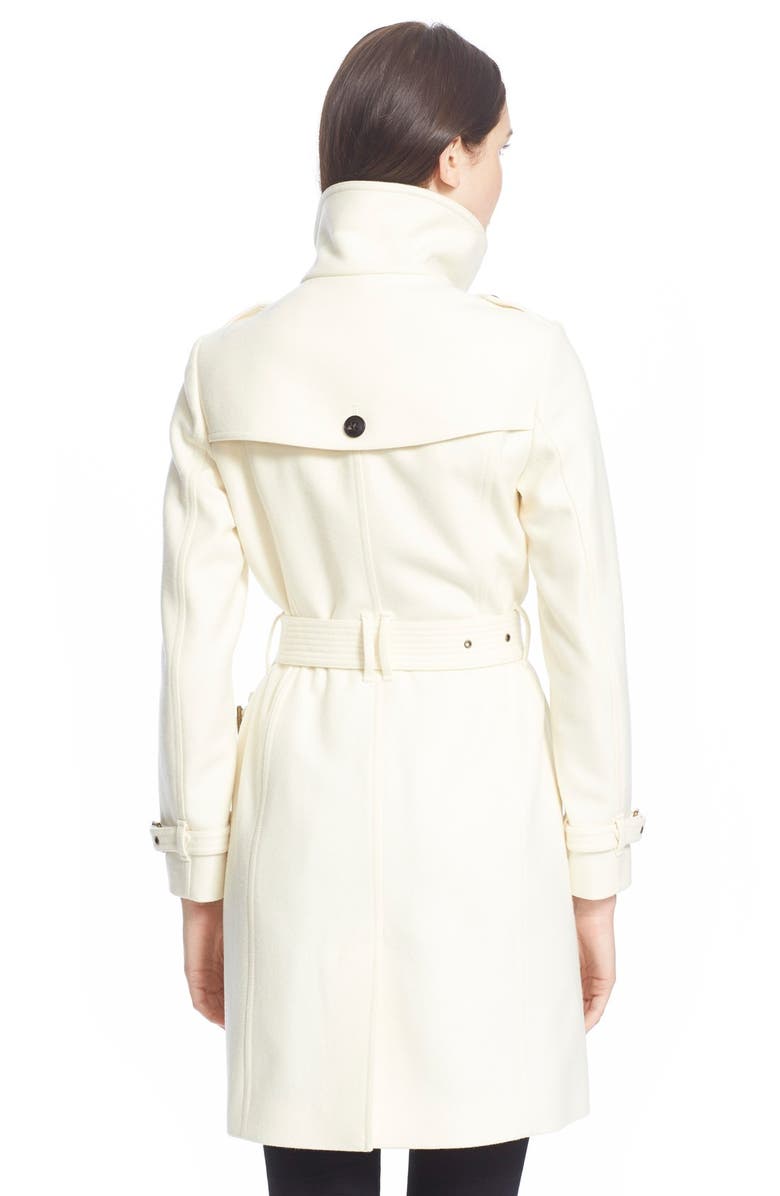 Burberry Brit Burberry Brit 'Rushfield' Stand Collar Wool Blend Coat, Alternate, color,