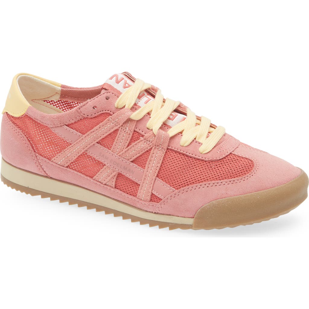 Shop Sam Edelman Irma Low Top Sneaker In Summer Rose/pink Lily