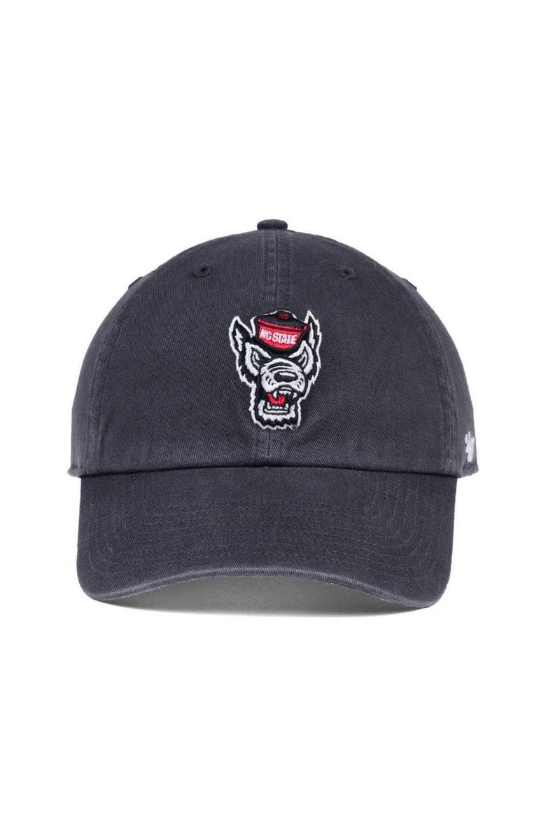 '47 N.C. State Wolfpack '47 Clean Up Adjustable Hat - Charcoal, Alternate, color,