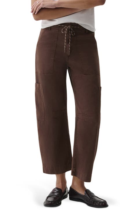 Sabrina High Waist Barrel Twill Utility Pants