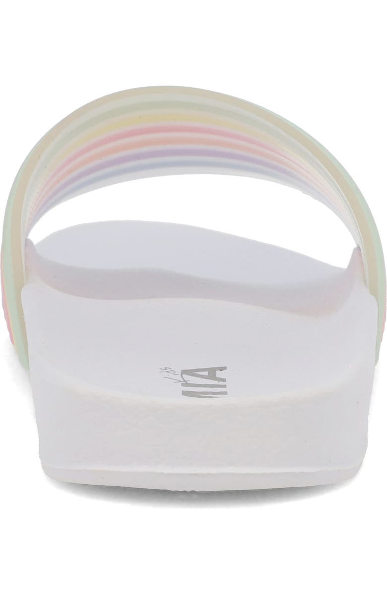 MIA Kids' Jhilly Slide Sandal, Alternate, color, White Multi